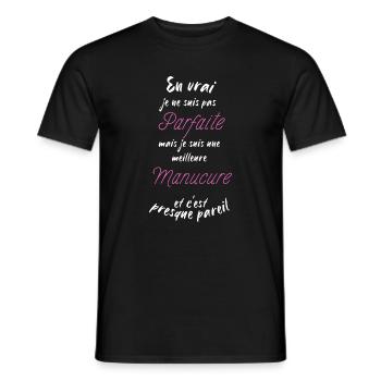 I'm the best Manicure - Men's T-Shirt - black - Front - AI Model Male 178 light (178cm)