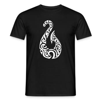 Maui's hook - Men's T-Shirt - black - Front - AI Model Male 178 light (178cm)