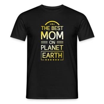 Best Mom Mom Quote Mom - Men's T-Shirt - black - Front - AI Model Male 178 light (178cm)