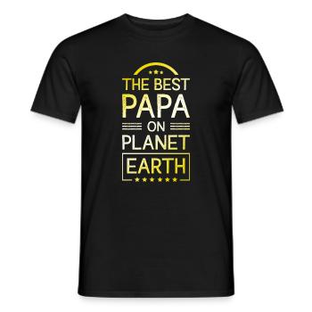 The best dad - Men's T-Shirt - black - Front - AI Model Male 178 light (178cm)