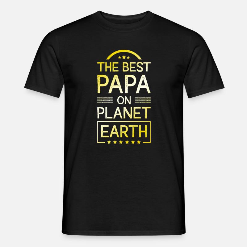 Der Beste Papa - Männer T-Shirt - Schwarz