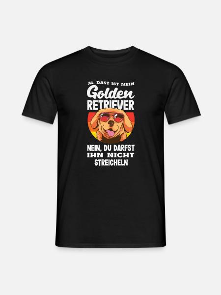Golden Retriever Owner Owner Gift - Men's T-Shirt - black