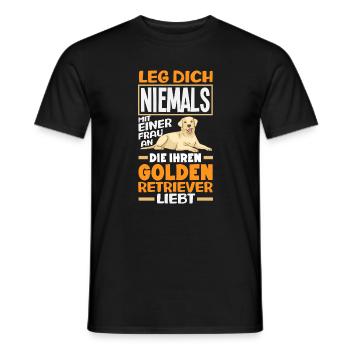 Golden Retriever Owner Owner Gift - Men's T-Shirt - black - Front - AI Model Male 178 light (178cm)