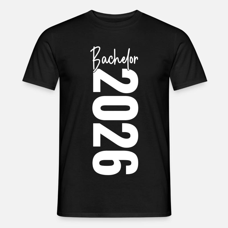 Bachelor 2026 - Männer T-Shirt - Schwarz