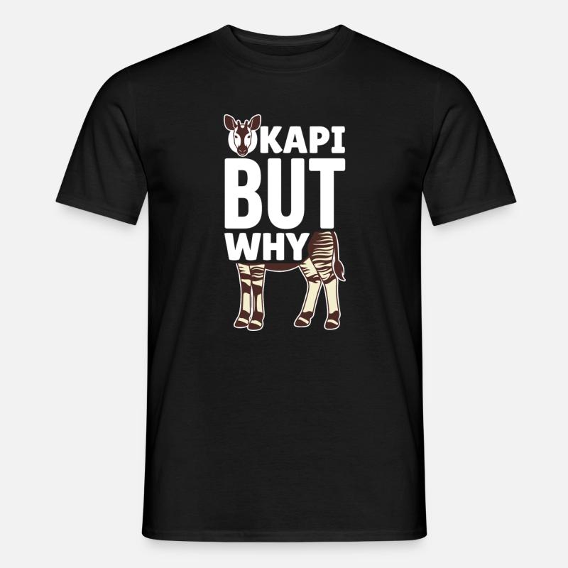 Okapi-liebhaber Okapi-tier Seltene Tierweltliebe - Männer T-Shirt - Schwarz