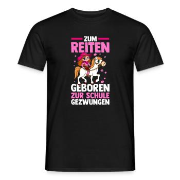 Reiten Pferdeliebhaber Reiterhof Pferde - Männer T-Shirt - Schwarz - Vorne - AI Model Male 178 light (178cm)