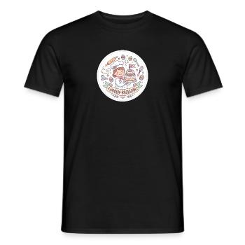 Hobby-Bäckerin Kuchenzauber - Männer T-Shirt - Schwarz - Vorne - AI Model Male 178 light (178cm)