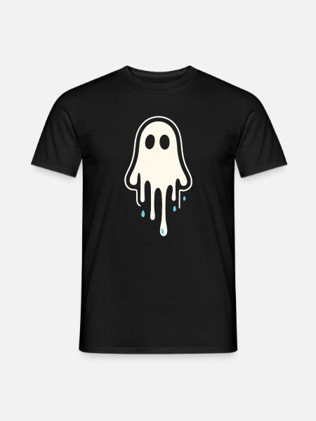 Melting Ghost Art - Men's T-Shirt - black