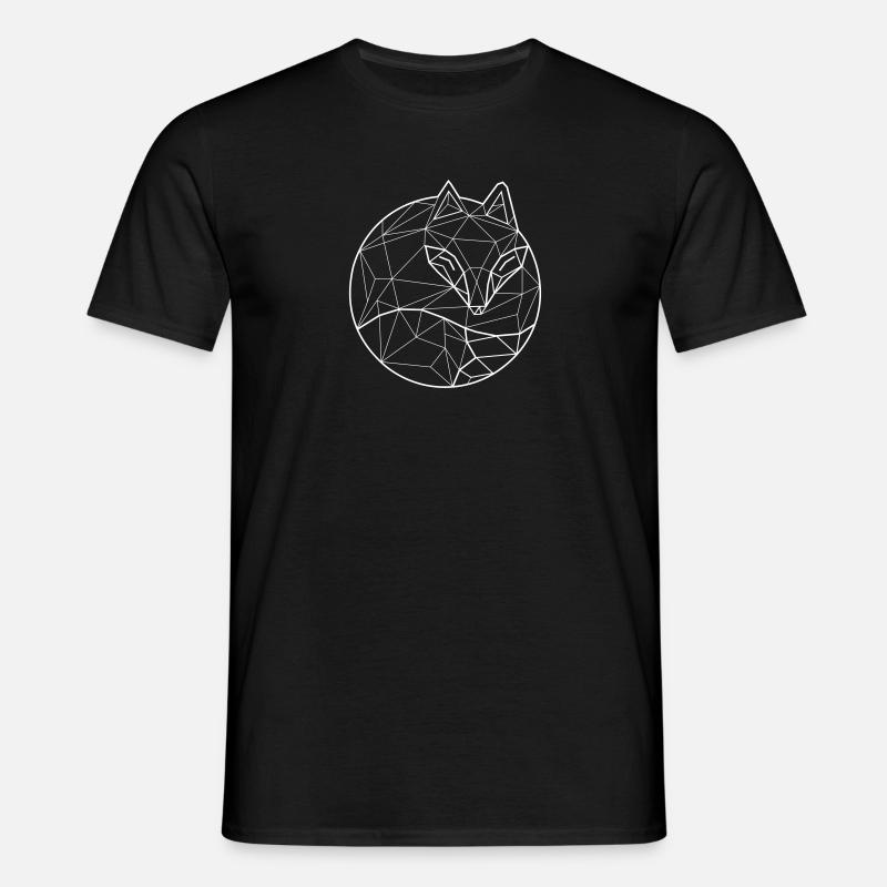 Fox Graph - Männer T-Shirt - Schwarz