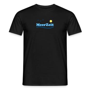 MeerZeit 1 - Männer T-Shirt - Schwarz - Vorne - AI Model Male 178 light (178cm)