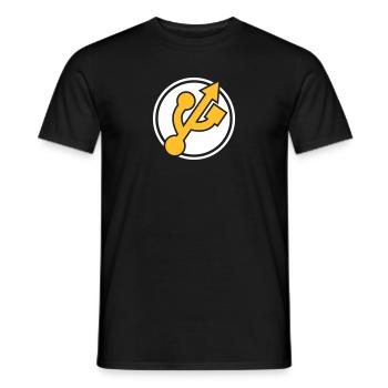 Nerd Superheld - Männer T-Shirt - Schwarz - Vorne - AI Model Male 178 light (178cm)