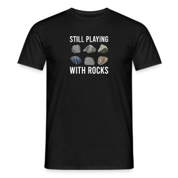Gology Gologist Felsen Vintage Mineralien Sprüche - Männer T-Shirt - Schwarz - Vorne - AI Model Male 178 light (178cm)