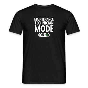 Instandhaltung Techniker Instandhaltung Ingenieur - Männer T-Shirt - Schwarz - Vorne - AI Model Male 178 light (178cm)