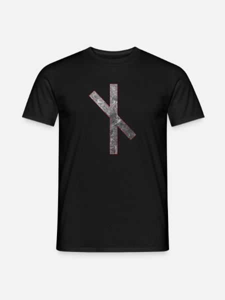 Rune Naudiz N - Men's T-Shirt - black