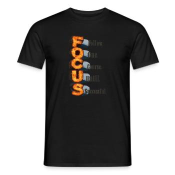 Follow One Course Until Successful - Männer T-Shirt - Schwarz - Vorne - AI Model Male 178 light (178cm)