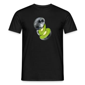 Lune du kiwi - T-shirt homme - noir - Devant - AI Model Male 178 light (178cm)