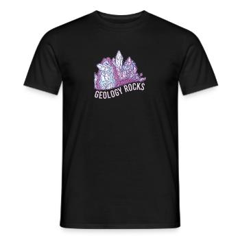 Gology Gologist Felsen Vintage Mineralien Sprüche - Männer T-Shirt - Schwarz - Vorne - AI Model Male 178 light (178cm)