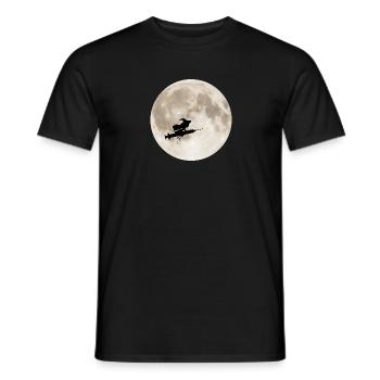Seringue de lune sorcière infirmière Halloween - T-shirt homme - noir - Devant - AI Model Male 178 light (178cm)