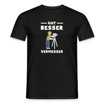 Vermesser Vermessungstechniker Landvermesser - Männer T-Shirt - Schwarz - Vorne - AI Model Male 178 light (178cm)