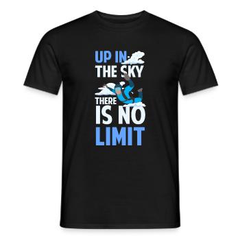 Skidiving Parapente Saut d’avion Sports - T-shirt homme - noir - Devant - AI Model Male 178 light (178cm)
