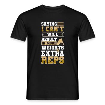 Fitness Trainer Endurance Job - Men's T-Shirt - black - Front - AI Model Male 178 light (178cm)