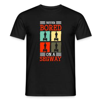 Scooter Electric Scooter Leisure Fashion Vehicle - Men's T-Shirt - black - Front - AI Model Male 178 light (178cm)