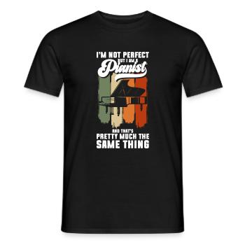 Musician Composer Classical Music - Men's T-Shirt - black - Front - AI Model Male 178 light (178cm)
