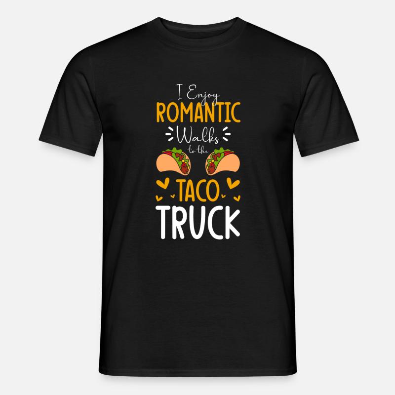 Tacos Mexiko Lecker Burrito - Männer T-Shirt - Schwarz