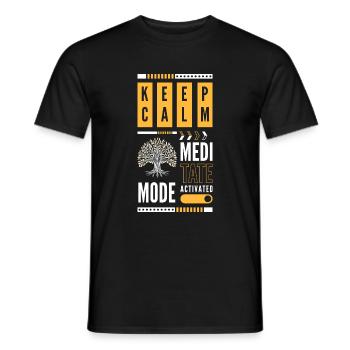 Méditation Zen Méditation Illumination - T-shirt homme - noir - Devant - AI Model Male 178 light (178cm)