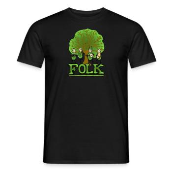 Irish Folk Band - Men's T-Shirt - black - Front - AI Model Male 178 light (178cm)