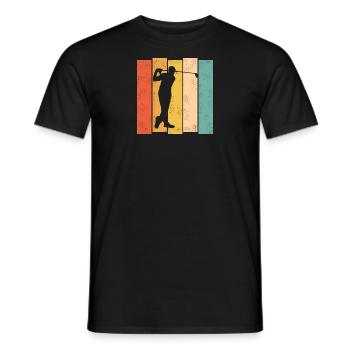 Golf Bunt - Männer T-Shirt - Schwarz - Vorne - AI Model Male 178 light (178cm)