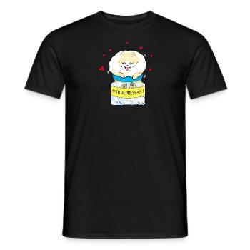 Antidepressant Pom - Men's T-Shirt - black - Front - AI Model Male 178 light (178cm)