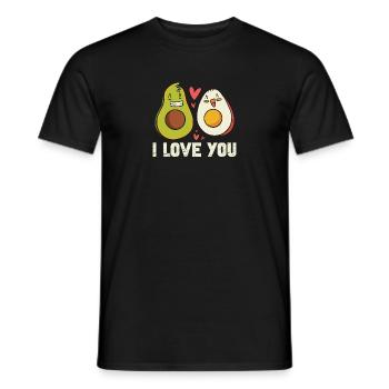 Avocado Fruchtig Vintage Vegane Sprüche - Männer T-Shirt - Schwarz - Vorne - AI Model Male 178 light (178cm)