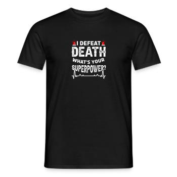 Krankenwagen Ambulanz Sanitäter Outfit - Männer T-Shirt - Schwarz - Vorne - AI Model Male 178 light (178cm)