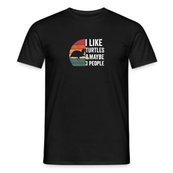 Tenue de tortue Tortue de mer - T-shirt homme - noir - Devant - AI Model Male 178 light (178cm)