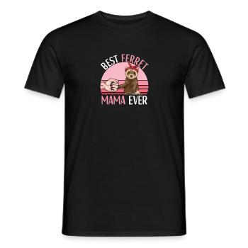 Ferret Outfit Ferret Lover - Men's T-Shirt - black - Front - AI Model Male 178 light (178cm)