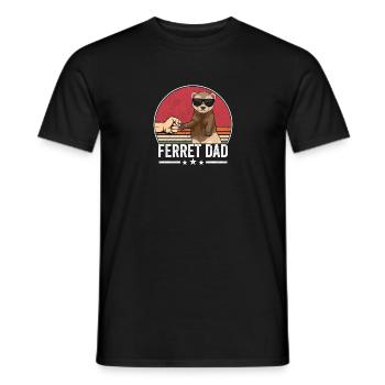 Ferret Outfit Ferret Lover - Men's T-Shirt - black - Front - AI Model Male 178 light (178cm)