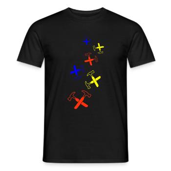 Symbole du marteau - T-shirt homme - noir - Devant - AI Model Male 178 light (178cm)