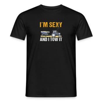 Tractor Pulling Tractor Driver Tractor Puller - Männer T-Shirt - Schwarz - Vorne - AI Model Male 178 light (178cm)