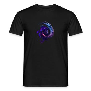 Pegasus en Sterren - Heren T-shirt - zwart - Voor - AI Model Male 178 light (178cm)