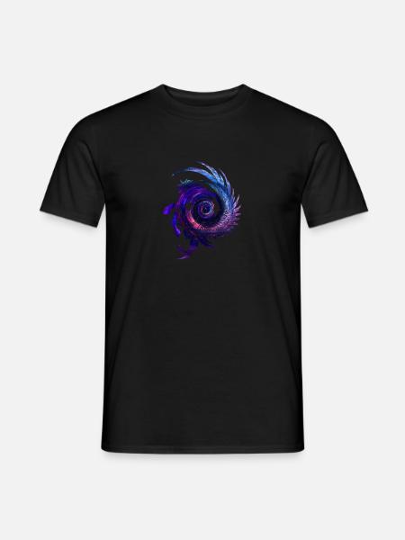 Pegasus und Sterne - Männer T-Shirt - Schwarz