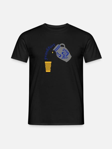 Frankfurter Bembel Design - Männer T-Shirt - Schwarz