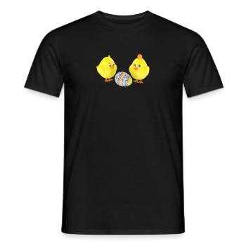 Easter - Men's T-Shirt - black - Front - AI Model Male 178 light (178cm)
