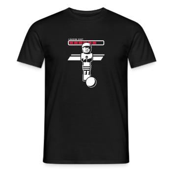 loading shot - Männer T-Shirt - Schwarz - Vorne - AI Model Male 178 light (178cm)