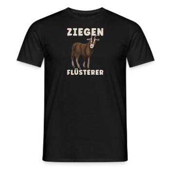 Ziegen Flüsterer Ziege Ziegenbock Ziegenzucht - Männer T-Shirt - Schwarz - Vorne - AI Model Male 178 light (178cm)