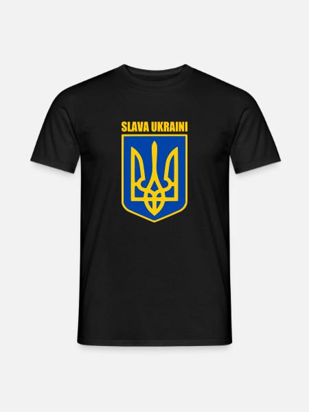 Slava ukraini - Men's T-Shirt - black