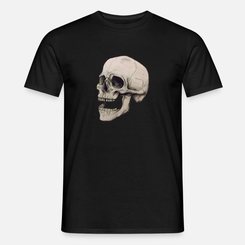 Schädel Squelette - Männer T-Shirt - Schwarz