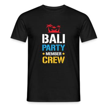 Equipe de fête à Bali - T-shirt homme - noir - Devant - AI Model Male 178 light (178cm)