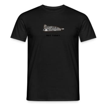 Gelangweilte Katze Kater Bored Cat - Heute Nicht - Männer T-Shirt - Schwarz - Vorne - AI Model Male 178 light (178cm)