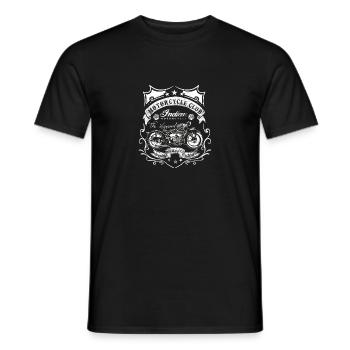 chemise vintage de motos indiennes - T-shirt homme - noir - Devant - AI Model Male 178 light (178cm)